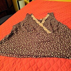 Avenue 2 Piece Polka Dot Pajamas Sheer Size 30/32
